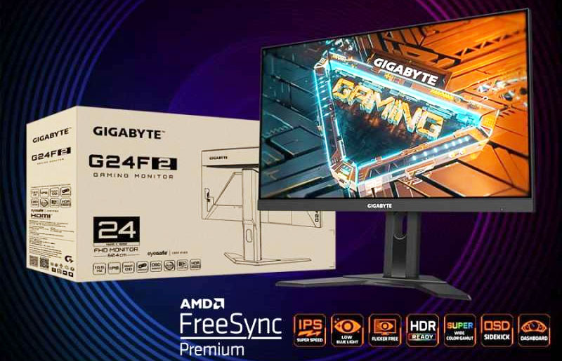 màn hình máy tính Gigabyte G24F 2 | 23.8 inch IPS FHD 180Hz chuyên game