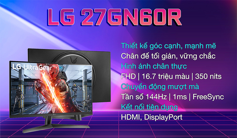 Màn hình máy tính LG 27GN60R-B